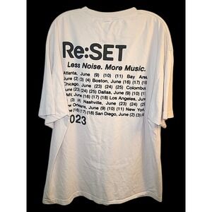 Re:SET 2023 Concert Series Tour T-Shirt Less Noise More Music Men's XXL Cream